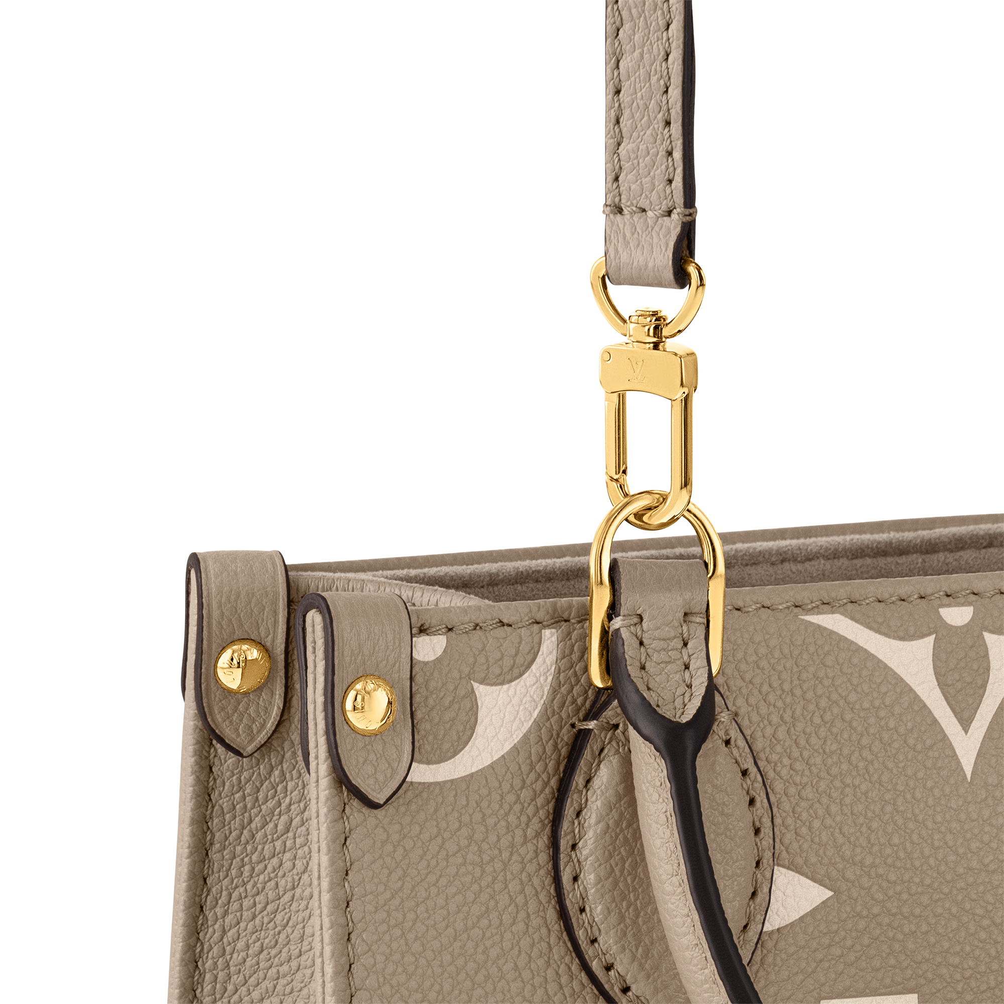 OnTheGo BB Bag - Luxury Bicolour Monogram Empreinte Leather Grey